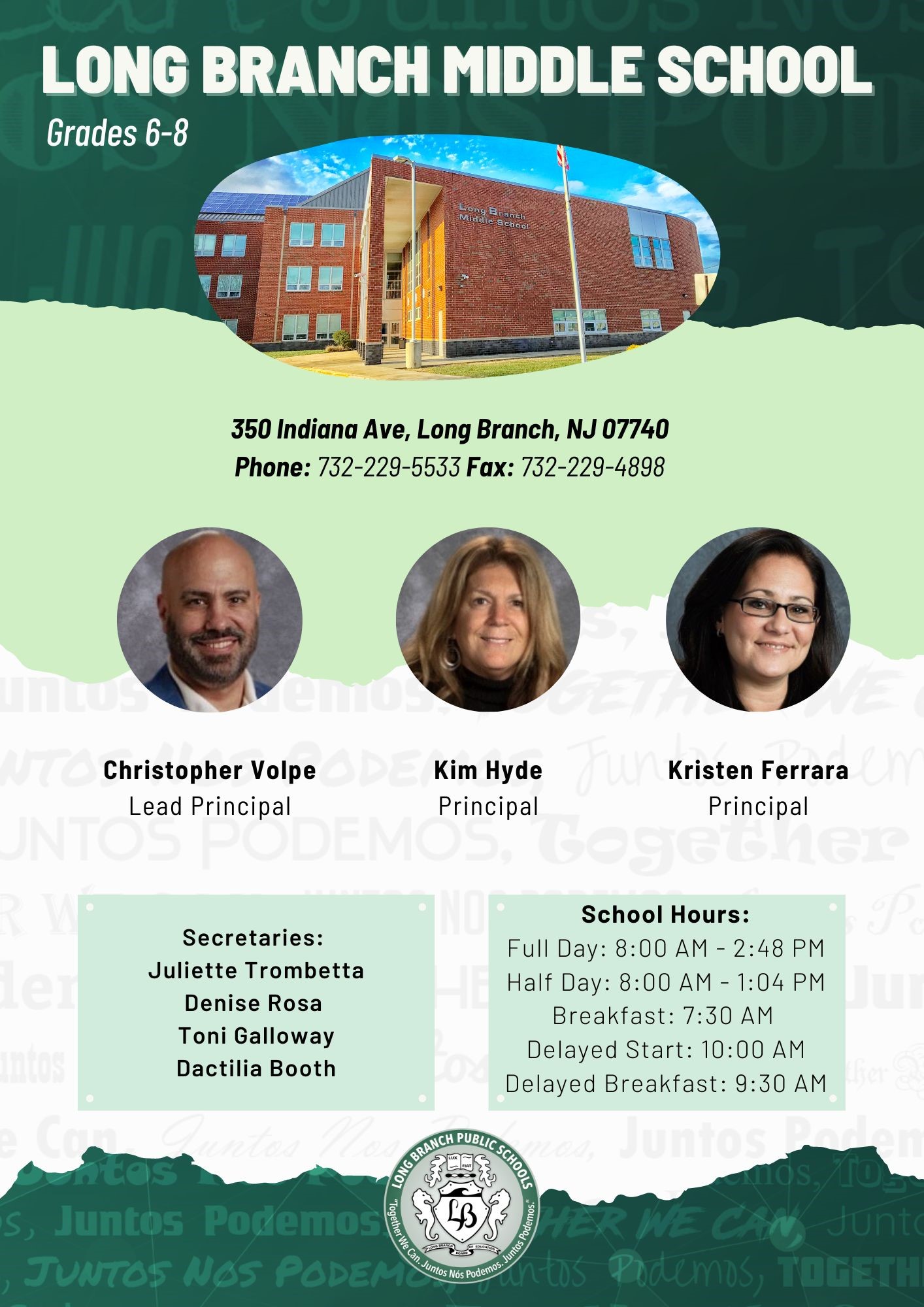 Long Branch Middle School Flyer